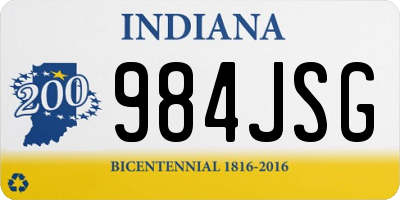 IN license plate 984JSG