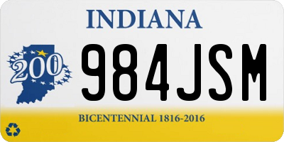 IN license plate 984JSM