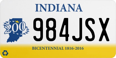 IN license plate 984JSX