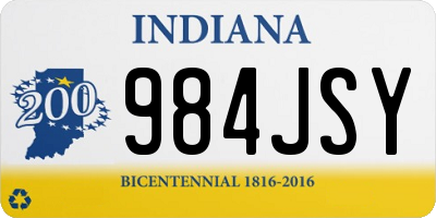 IN license plate 984JSY