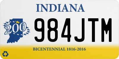 IN license plate 984JTM