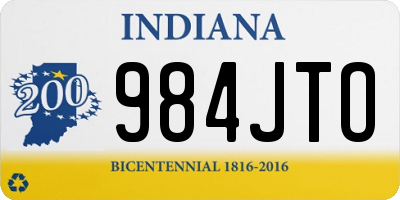 IN license plate 984JTO