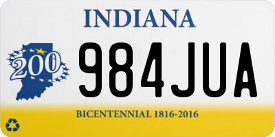 IN license plate 984JUA