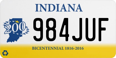 IN license plate 984JUF