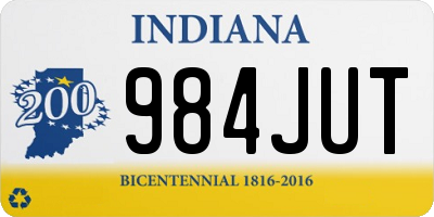 IN license plate 984JUT