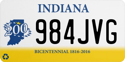 IN license plate 984JVG