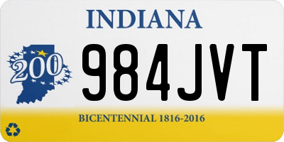 IN license plate 984JVT