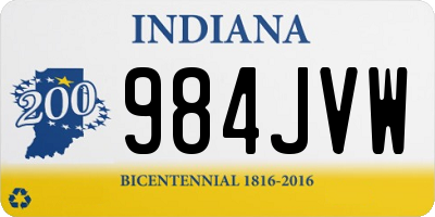 IN license plate 984JVW