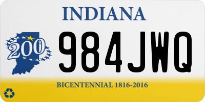 IN license plate 984JWQ