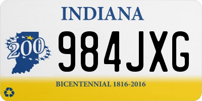 IN license plate 984JXG