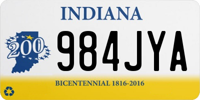 IN license plate 984JYA