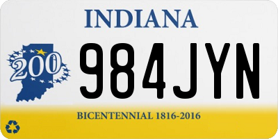 IN license plate 984JYN