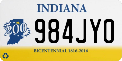 IN license plate 984JYO