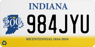 IN license plate 984JYU