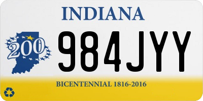 IN license plate 984JYY