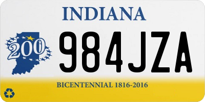 IN license plate 984JZA