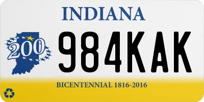 IN license plate 984KAK