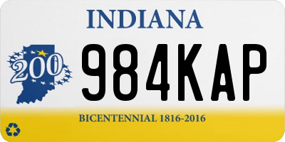 IN license plate 984KAP