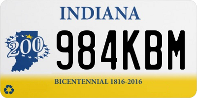 IN license plate 984KBM