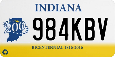 IN license plate 984KBV