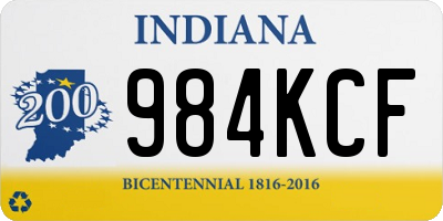IN license plate 984KCF