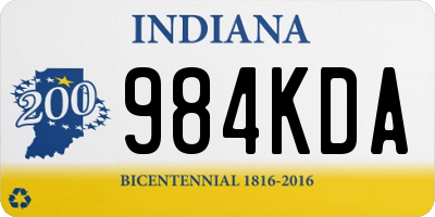 IN license plate 984KDA