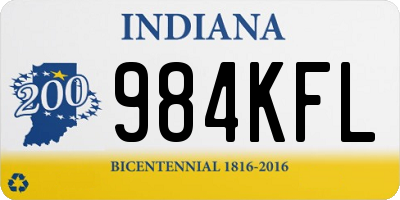 IN license plate 984KFL