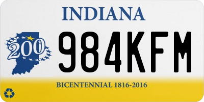 IN license plate 984KFM