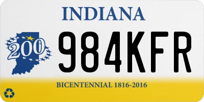 IN license plate 984KFR