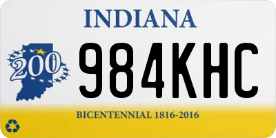 IN license plate 984KHC