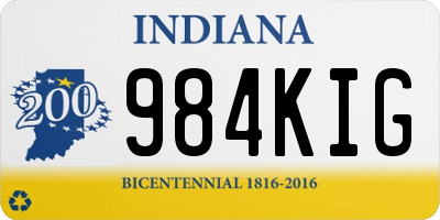 IN license plate 984KIG