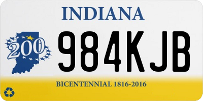 IN license plate 984KJB