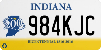 IN license plate 984KJC