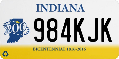 IN license plate 984KJK