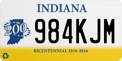 IN license plate 984KJM