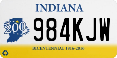 IN license plate 984KJW