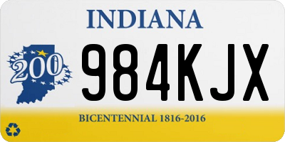 IN license plate 984KJX