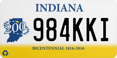 IN license plate 984KKI
