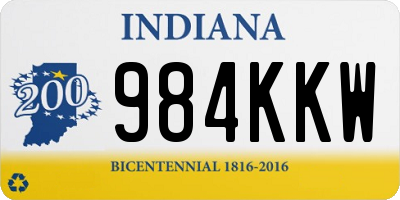 IN license plate 984KKW