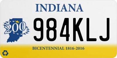 IN license plate 984KLJ