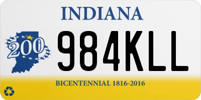 IN license plate 984KLL