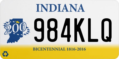 IN license plate 984KLQ