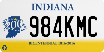 IN license plate 984KMC
