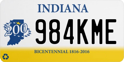 IN license plate 984KME