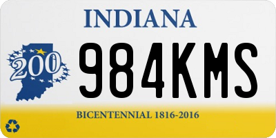 IN license plate 984KMS