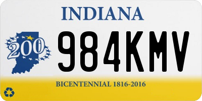 IN license plate 984KMV