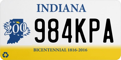 IN license plate 984KPA