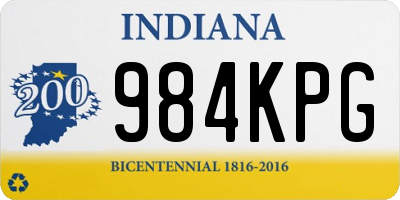 IN license plate 984KPG