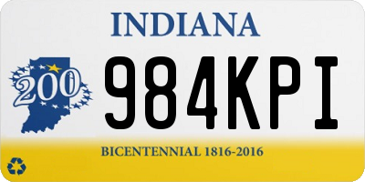 IN license plate 984KPI