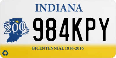 IN license plate 984KPY